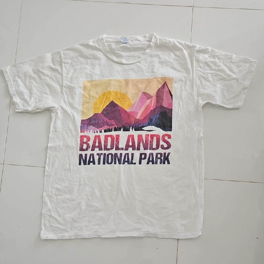 Port and Company Badlands National Park T-Shirt - White